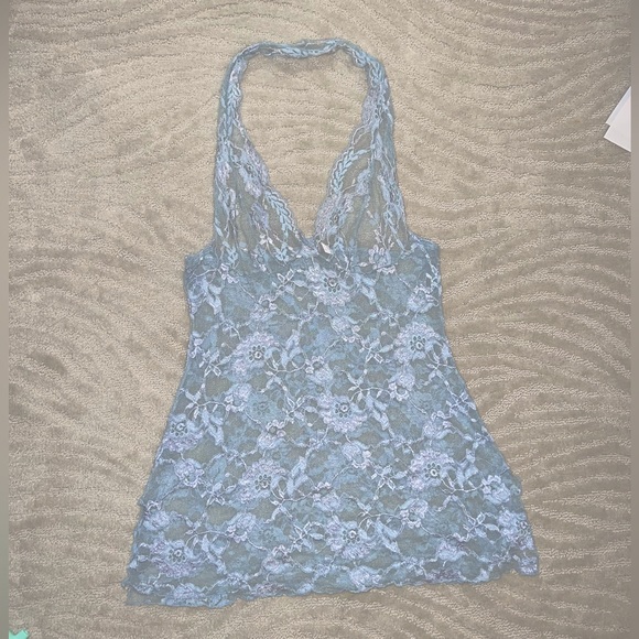 VICTORIA’S SECRET LACE HALTER MINI DRESS - Picture 1 of 4